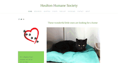 Desktop Screenshot of houltonhumanesociety.org